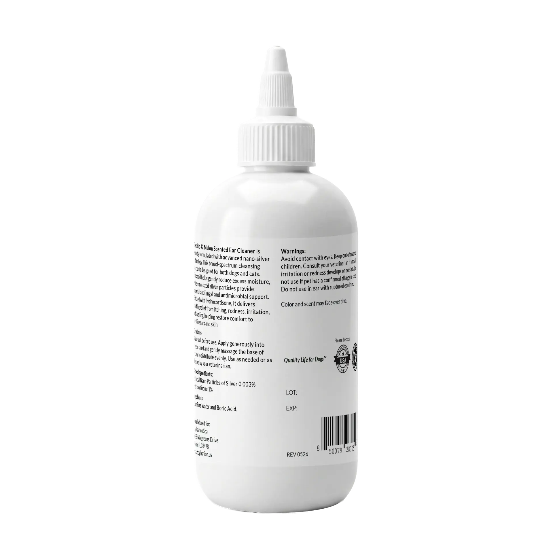 Orecchio #2 Melon Scented Ear Cleaner 8oz by Dog Fashion Spa - Image 2