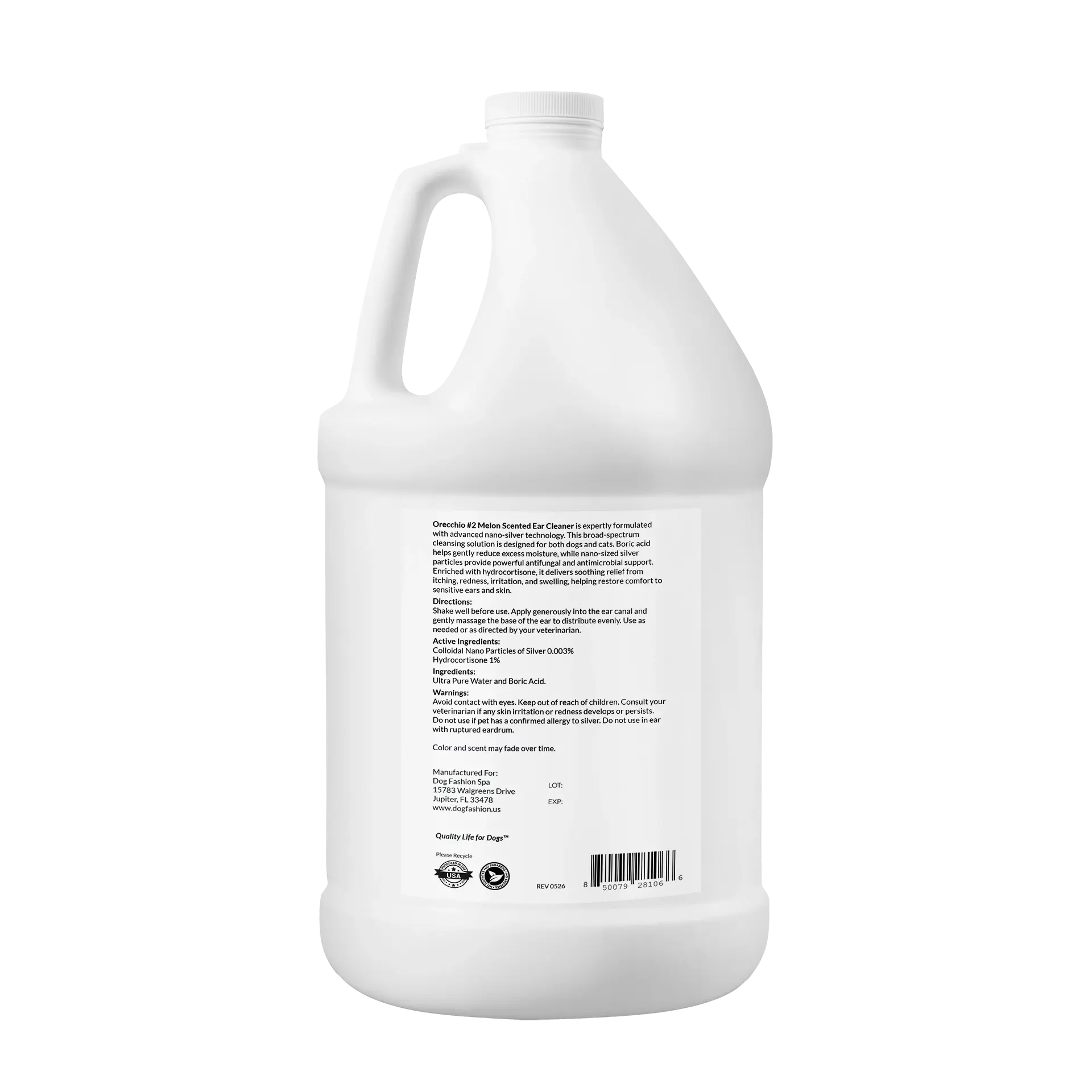 Orecchio #2 Melon Scented Ear Cleaner Gallon by Dog Fashion Spa - Image 3