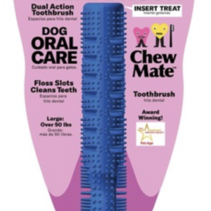 LARGE Dual Action TREATBRUSH Natural Rubber Dual Action TREATBRUSH Toothbrush Wholesale 8 Pack WP