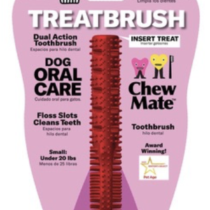 SMALL Dual Action Natural Rubber TREATBRUSH Toothbrush Wholesale 8 Pack WP