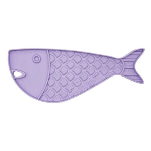 SodaPup Goldfish emat Small Enrichment Lick Mat Cats | pastel purple