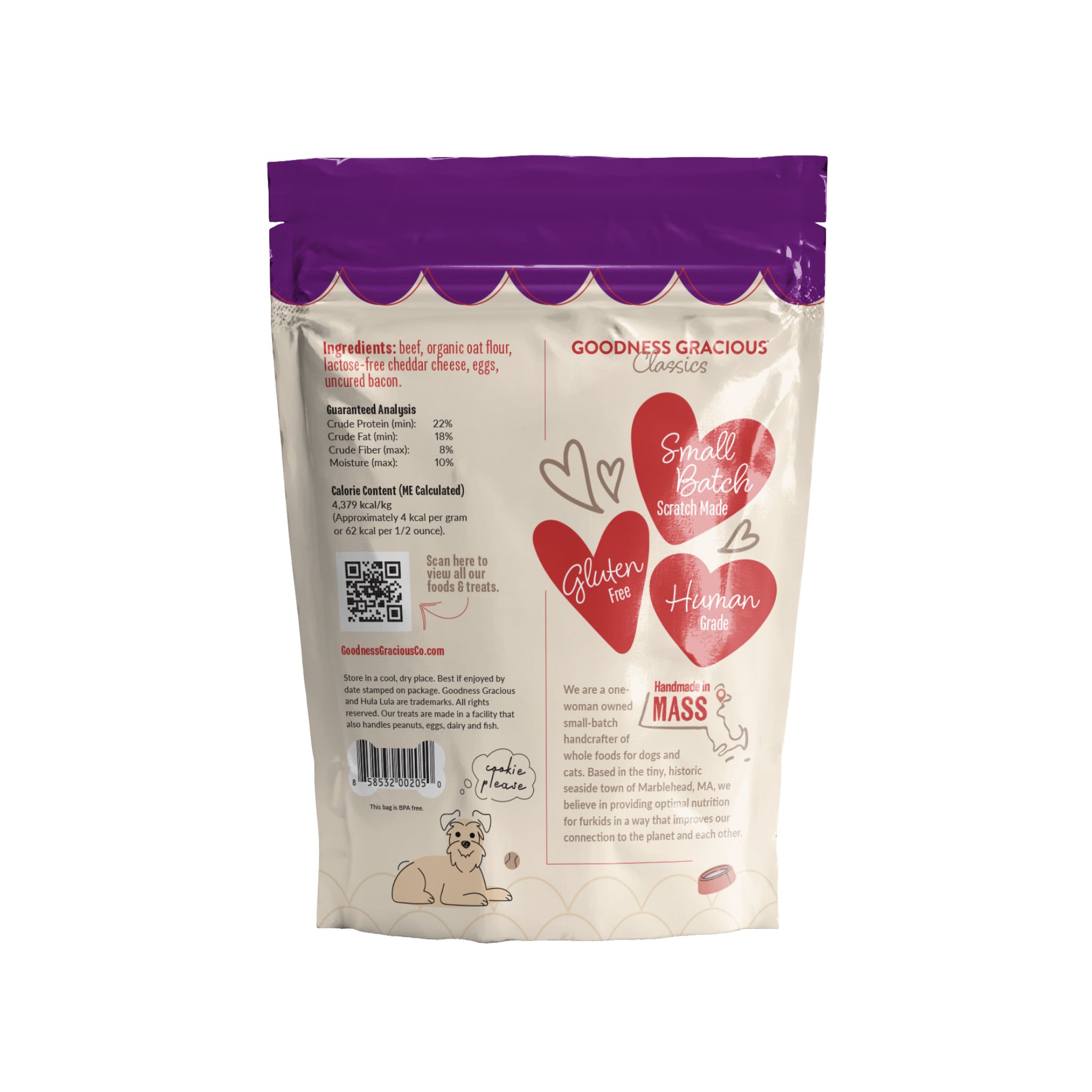 Bacon Cheeseburger Cookies for Dogs, 8oz. Bags - Image 3