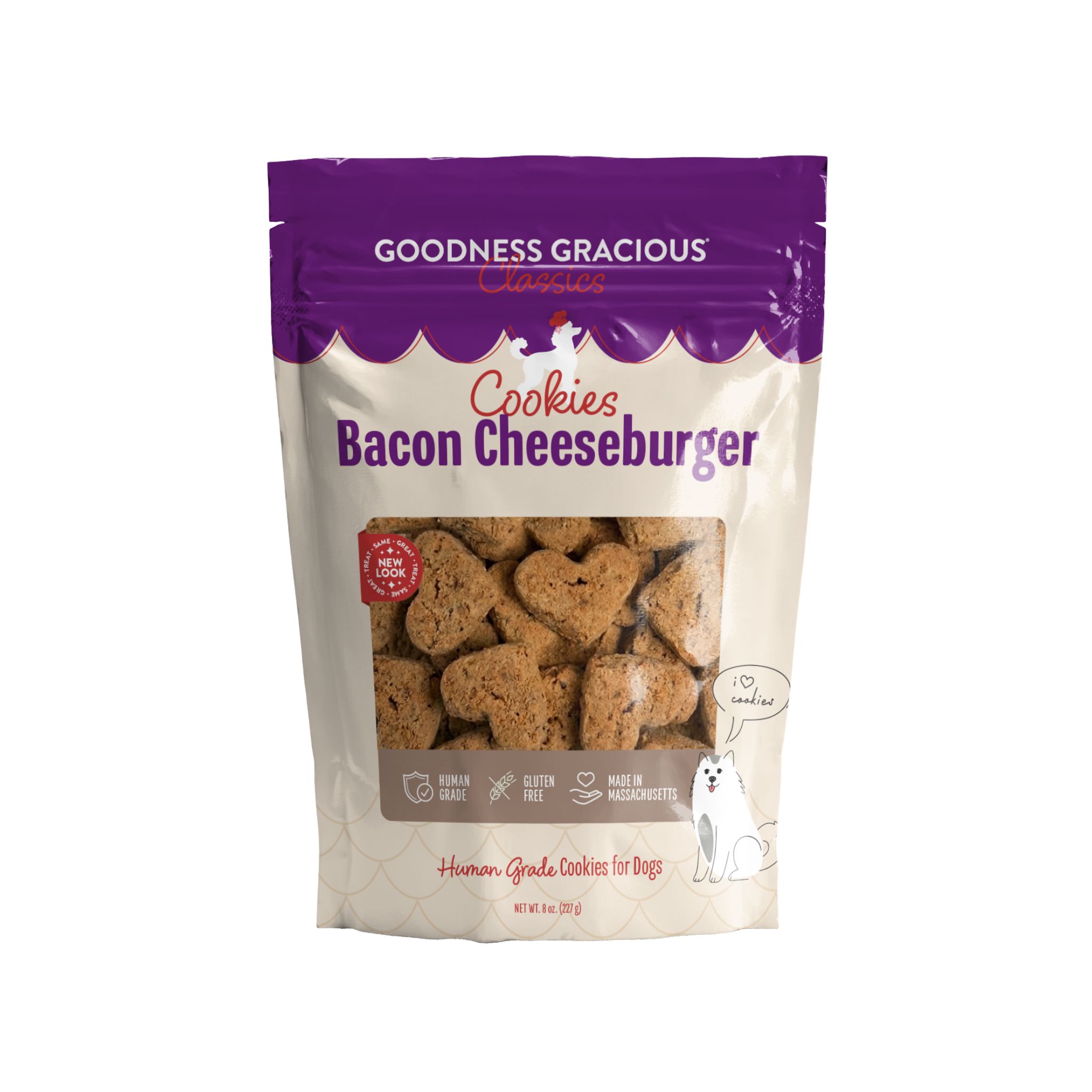 Bacon Cheeseburger Cookies for Dogs, 8oz. Bags - Image 2