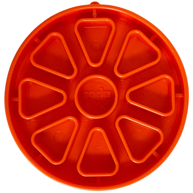 SodaPup Citrus Softie eTray Shallow Slow Feeder Dog Bowl | USA Made