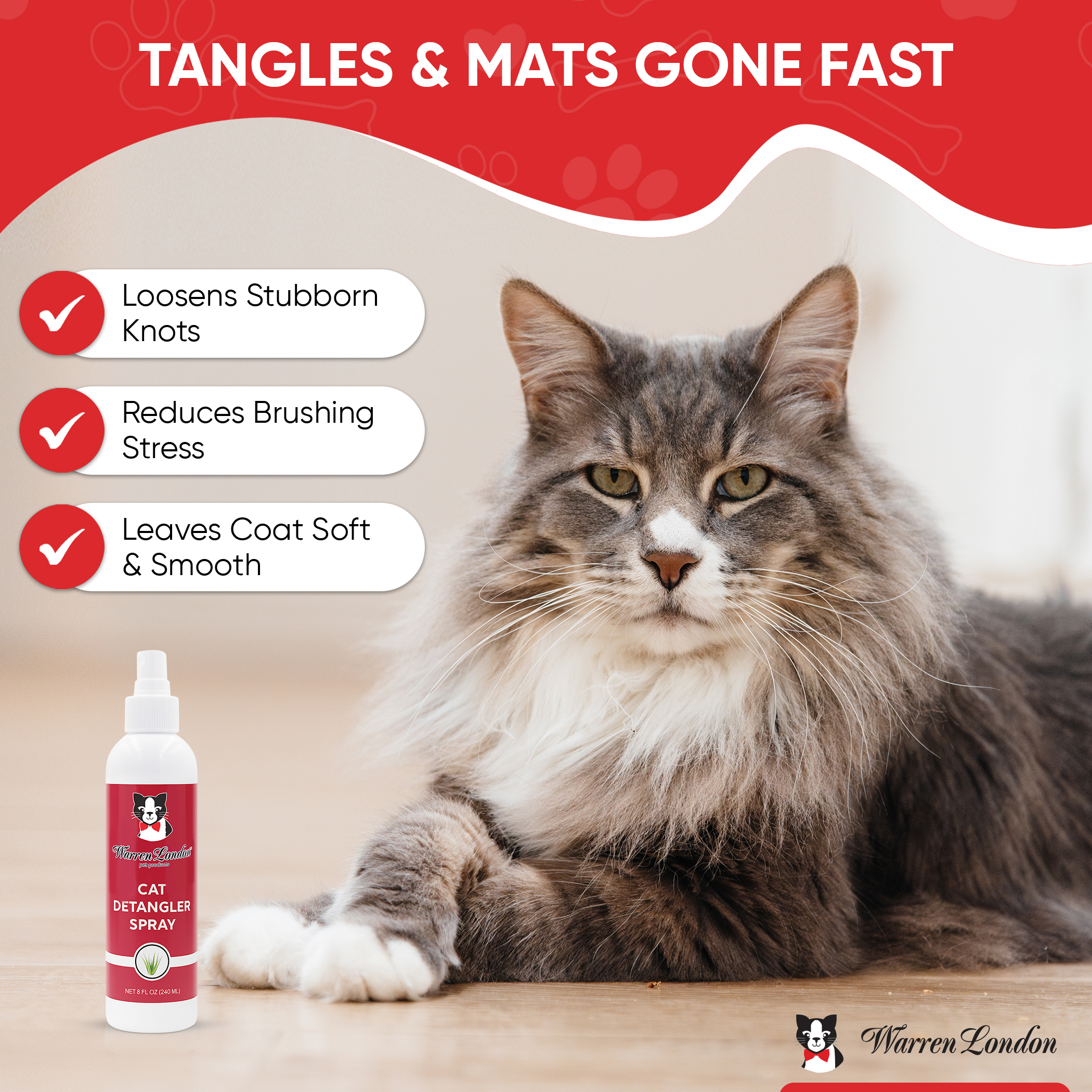Cat Detangler Spray - Unscented - Image 2