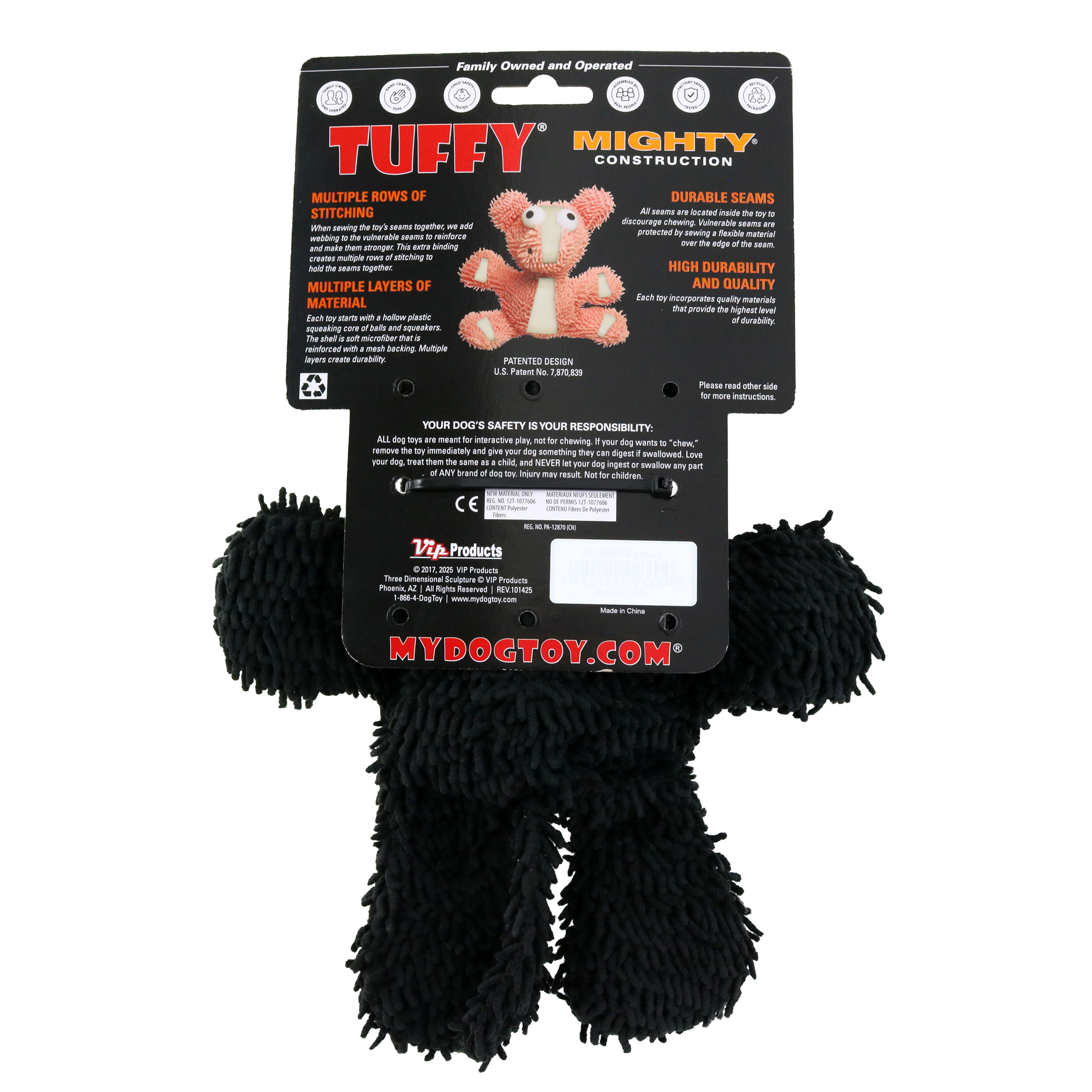 Mighty® Microfiber Ball - Cat - Black - Image 4