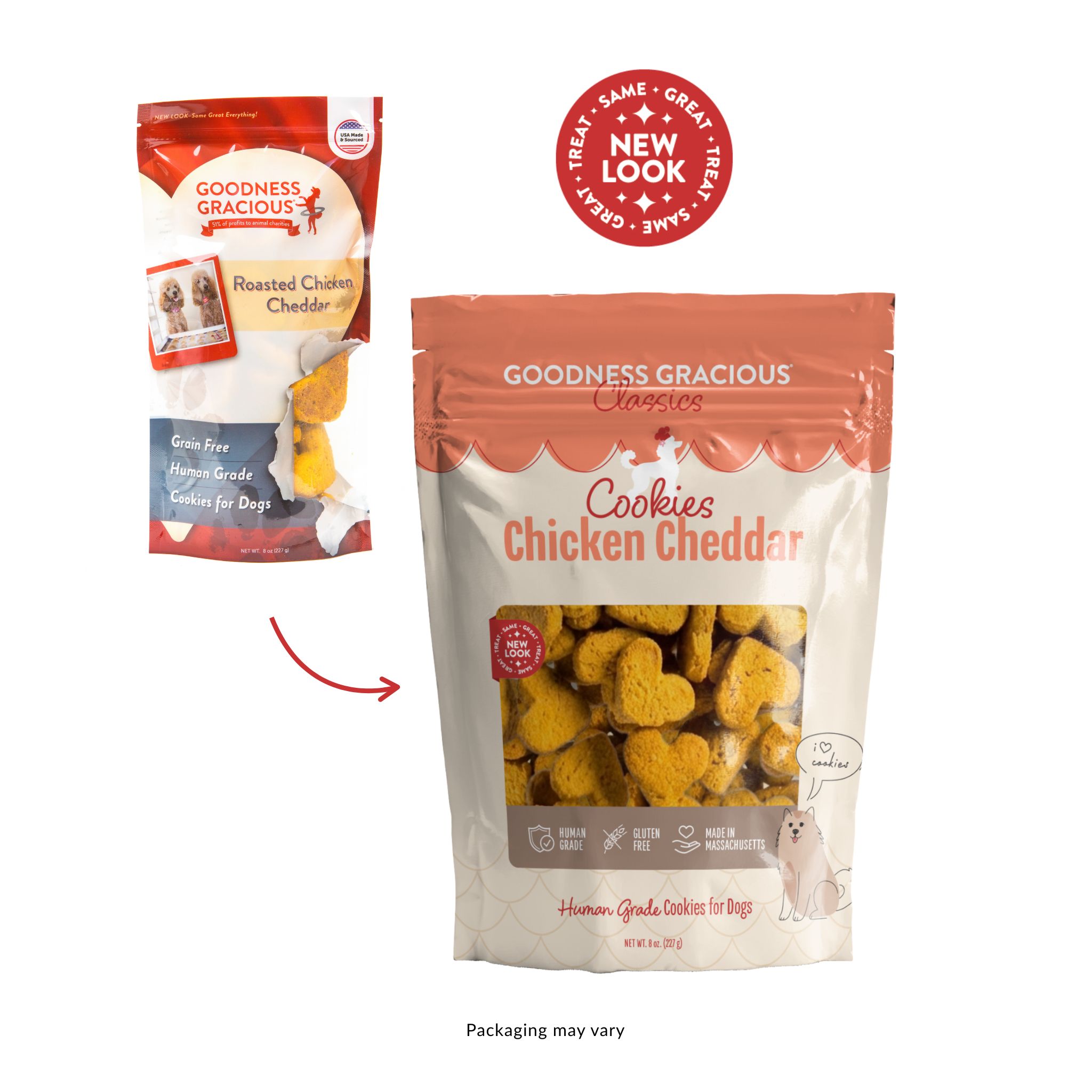 Roasted Chicken Cheddar Cookies for Dogs, 8oz. Bags