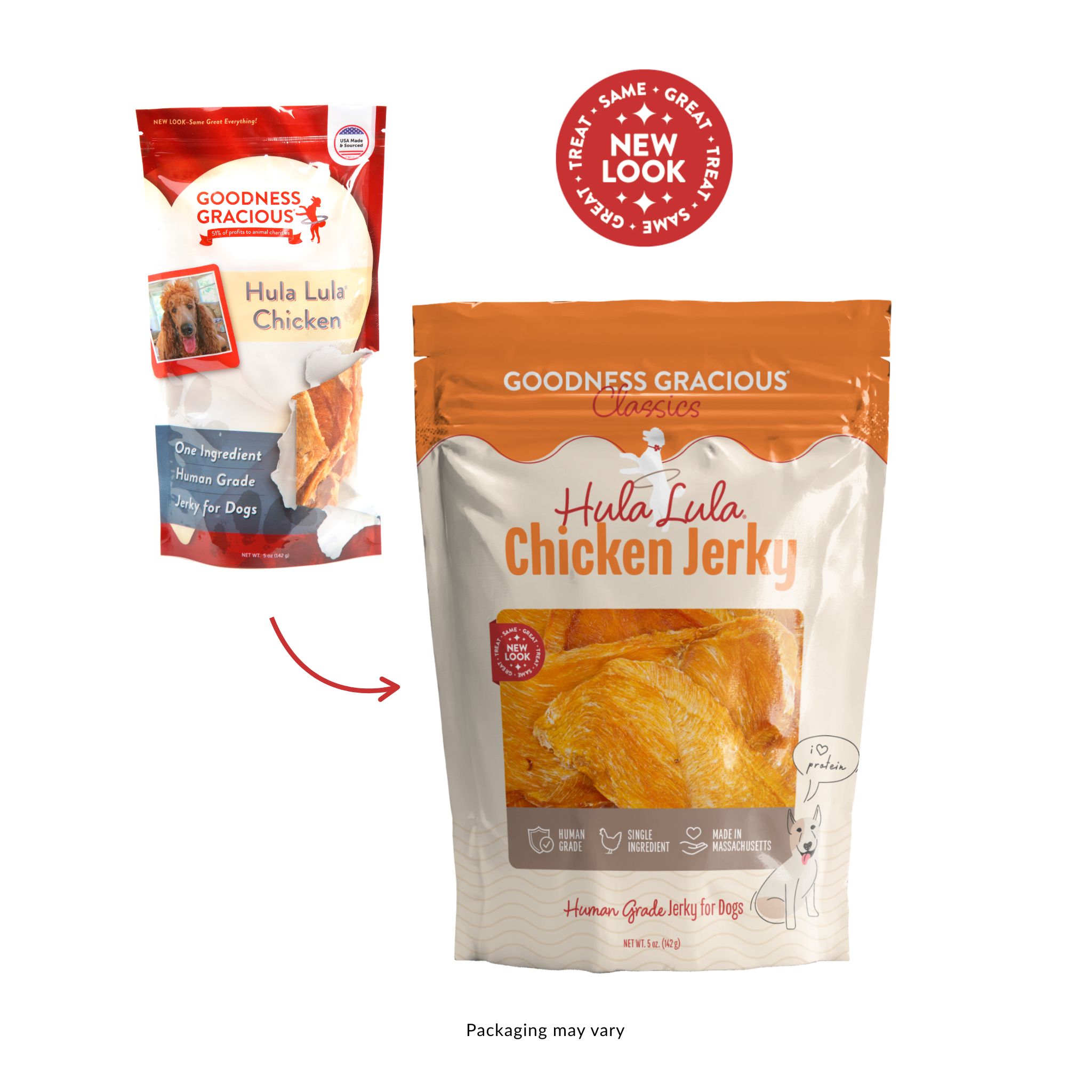 Hula Lula Chicken Jerky For Dogs, 5oz. Bags