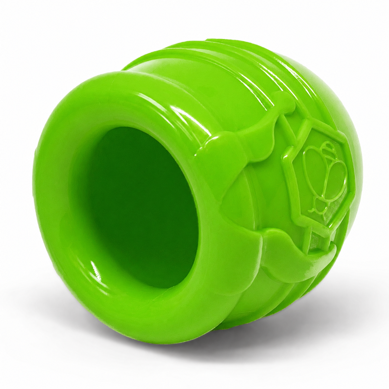 SodaPup Honey Pot Dog eCup Treat Dispenser | Durable PUP-X Rubber Enrichment Toy USA Made Limited Edition Apple Green