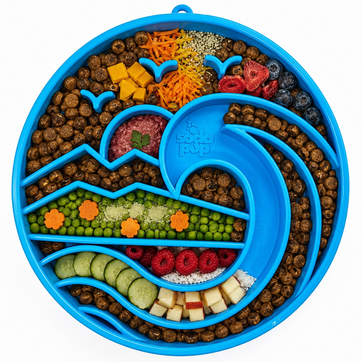 SodaPup Baja Design eTray Shallow Slow Feeder Dog Bowl Enrichment | USA Made