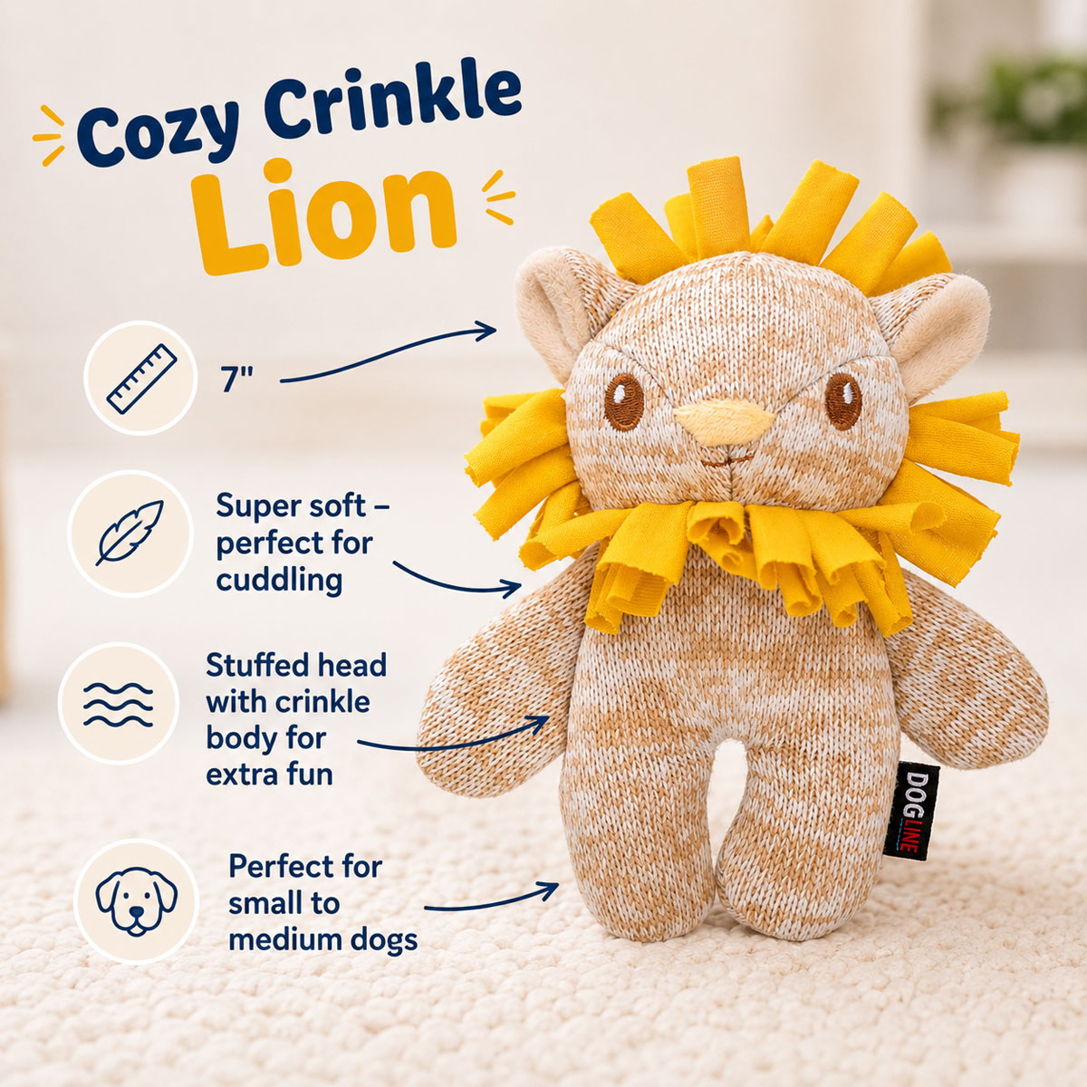 Cozy Crinkle Dog Toy Collection - Image 4