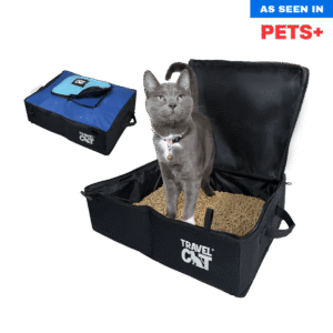 "The Porta-Pawty" Travel Litter Box - Portable Bathroom for Cats