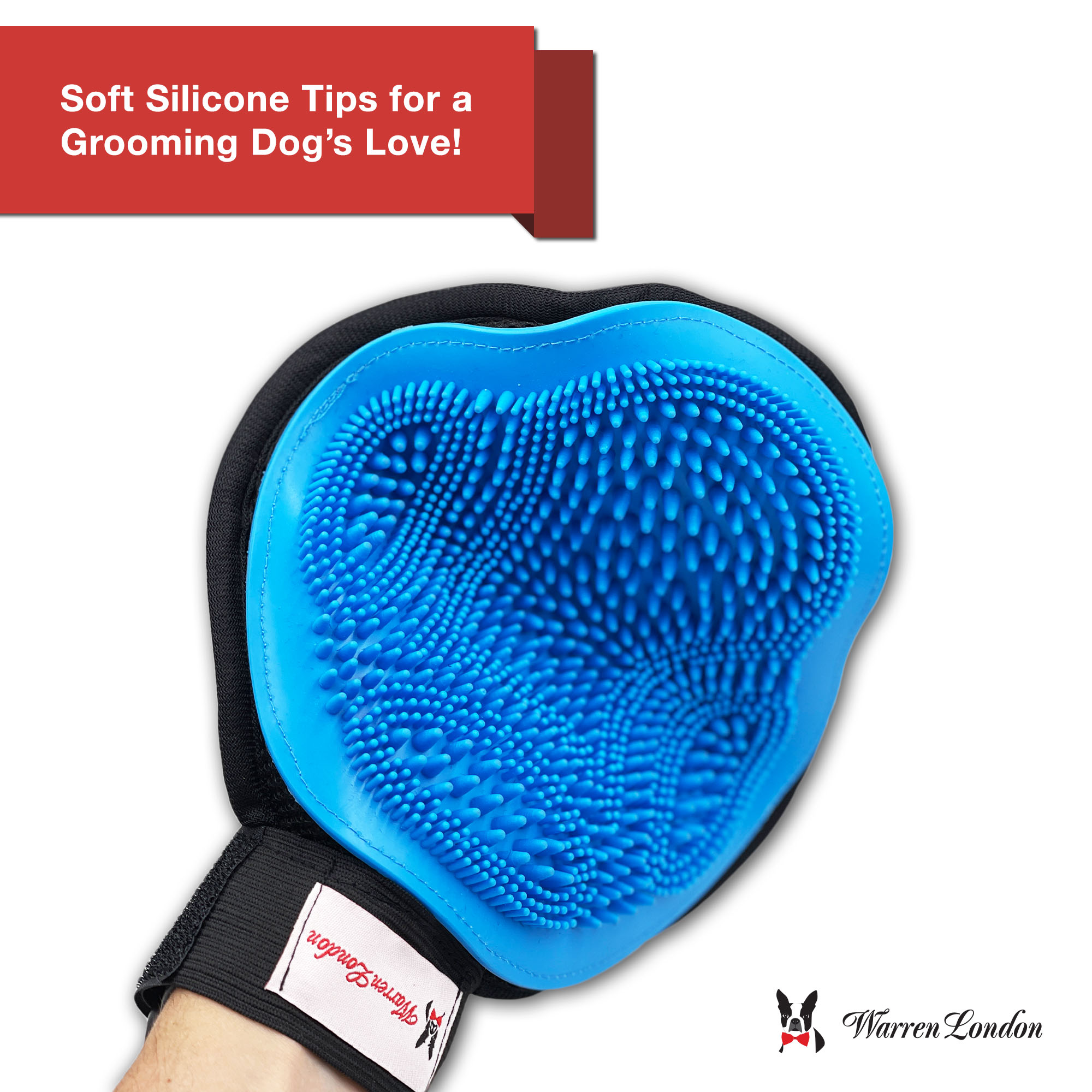 2-in-1 Grooming Glove, Double Sided - Image 2