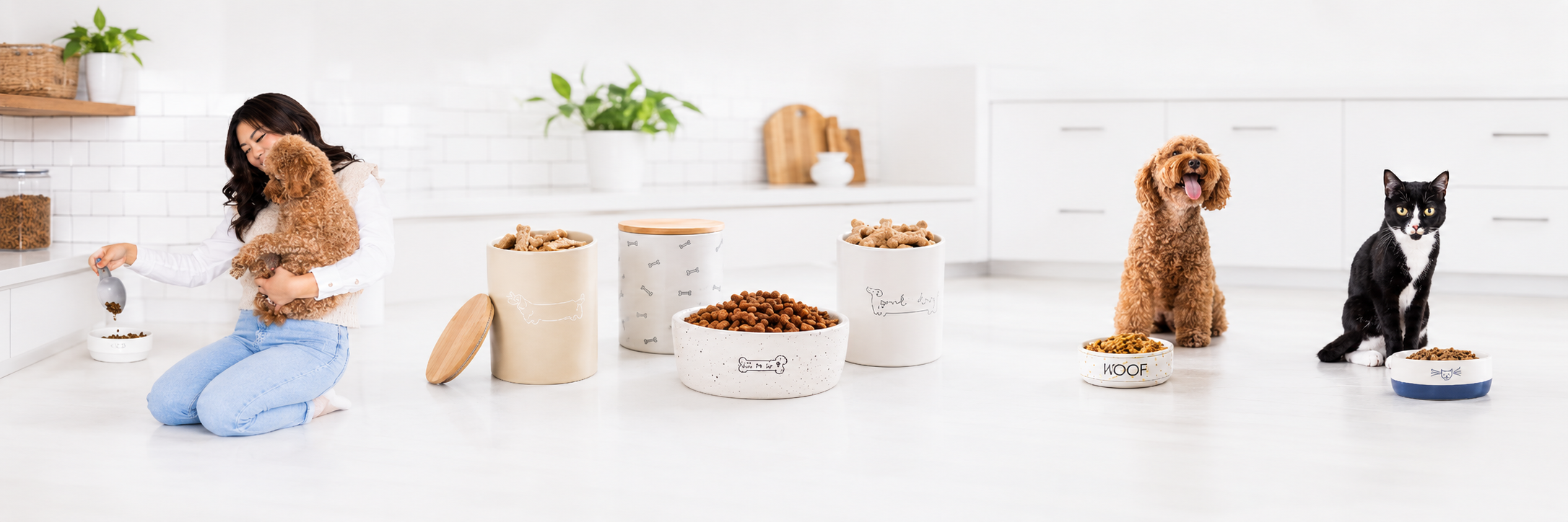 Feeding Bowls and Treat Jars