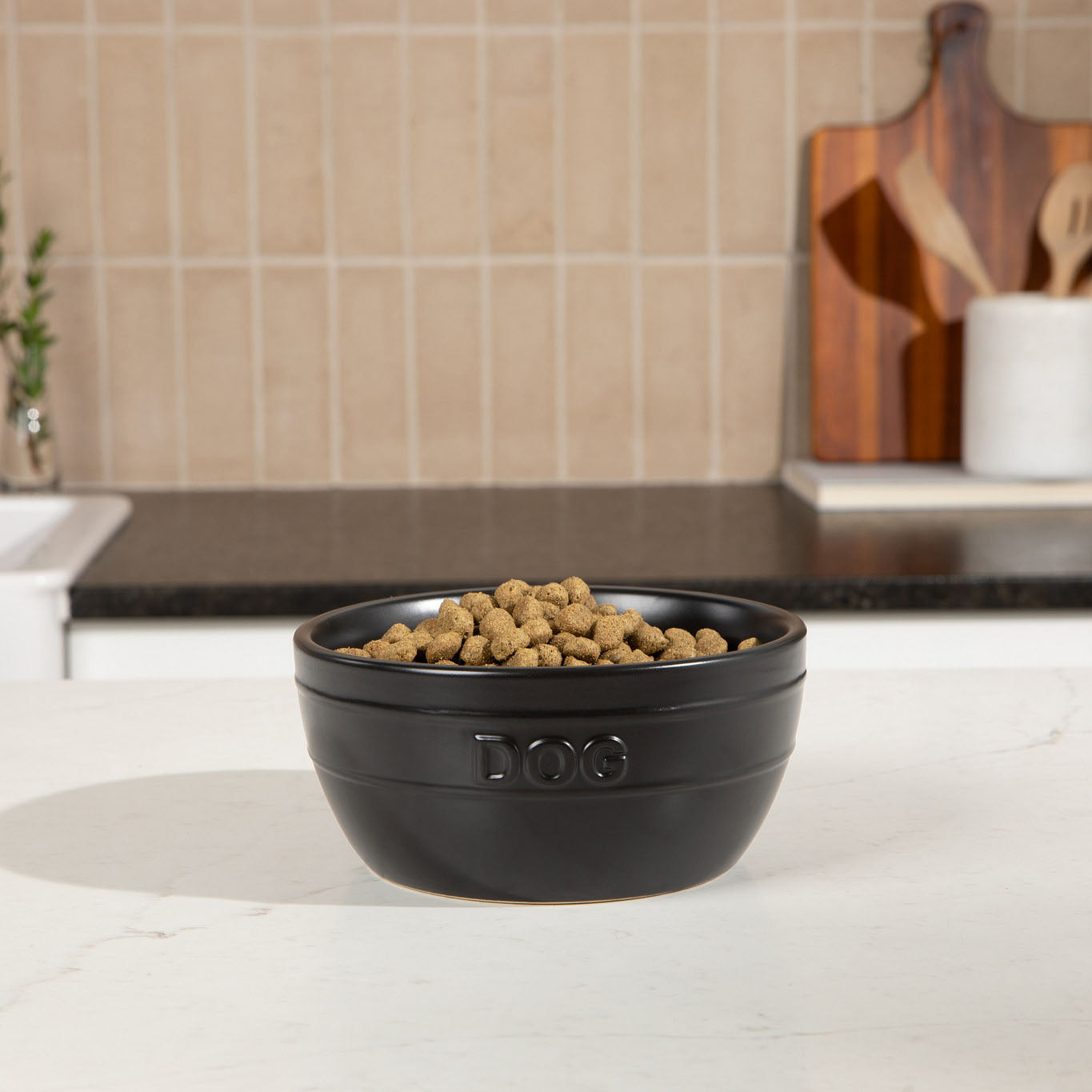 Farmhouse Ceramic Dog Bowl - Waggo