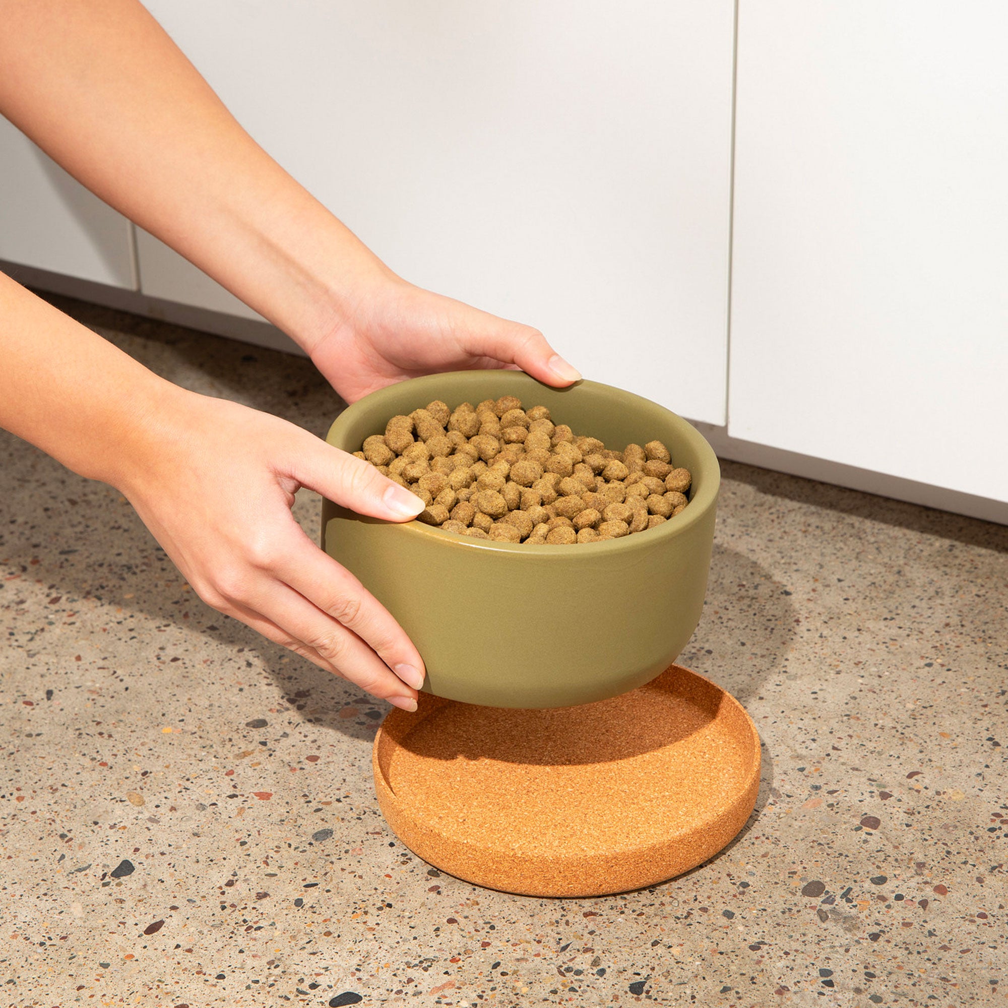 Corky Ceramic Dog Bowl - Waggo