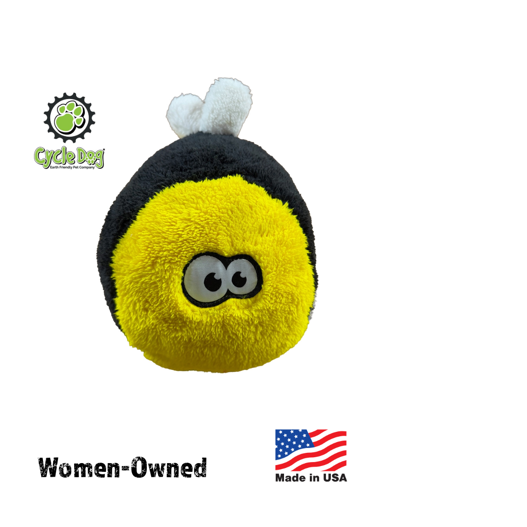 Duraplush Bumble Bee FuzzBall Dog Toy