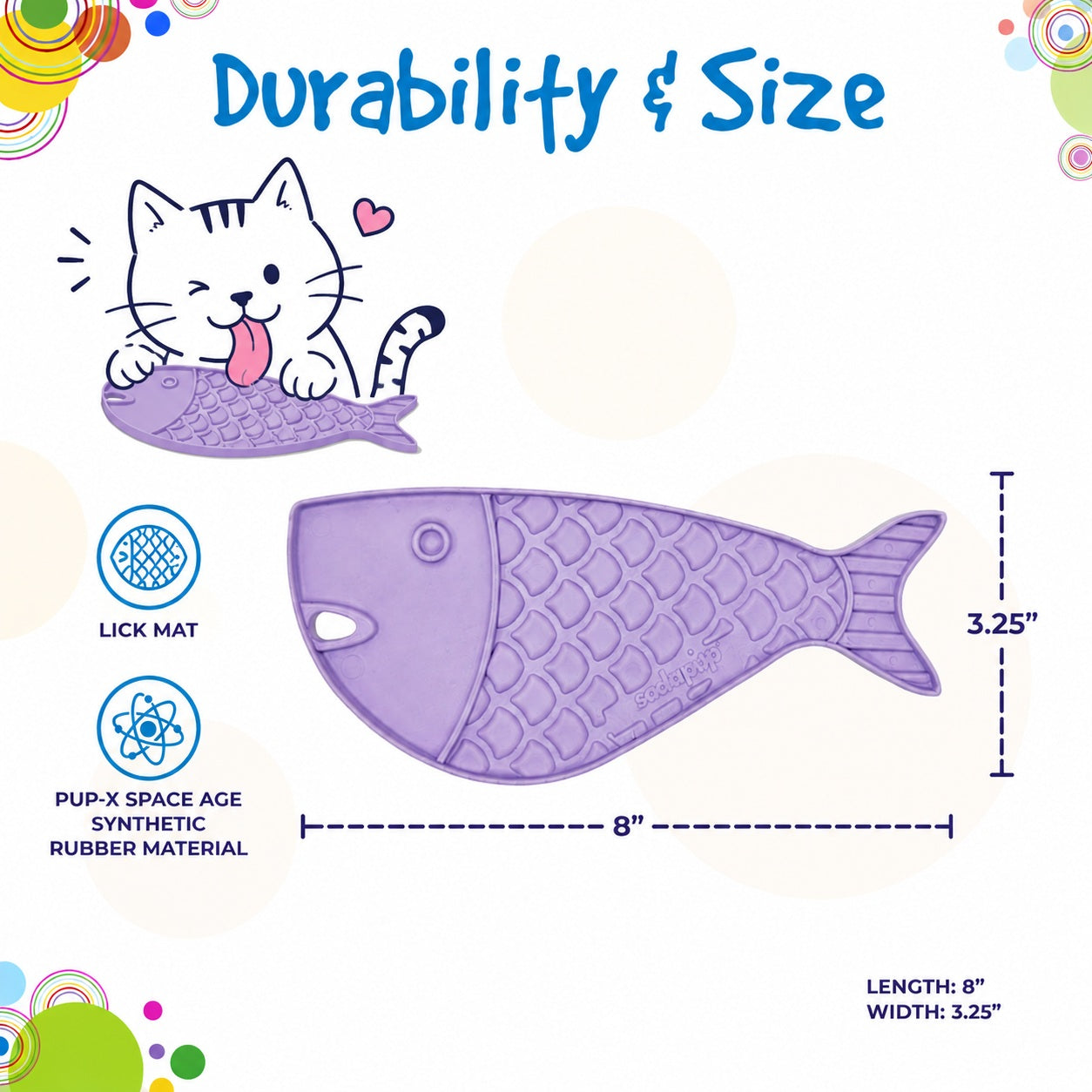 SodaPup Goldfish emat Small Enrichment Lick Mat Cats |