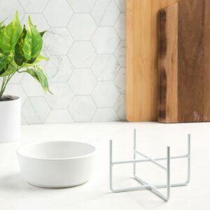 Simple Solid Dog Bowl Stand - Waggo 