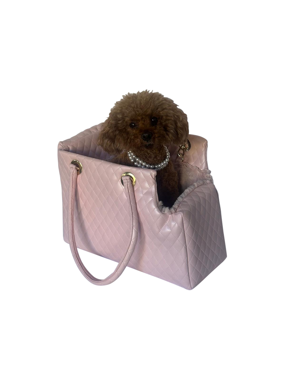 Kate Quilted Carrier, Light Pink with Quilted Straps