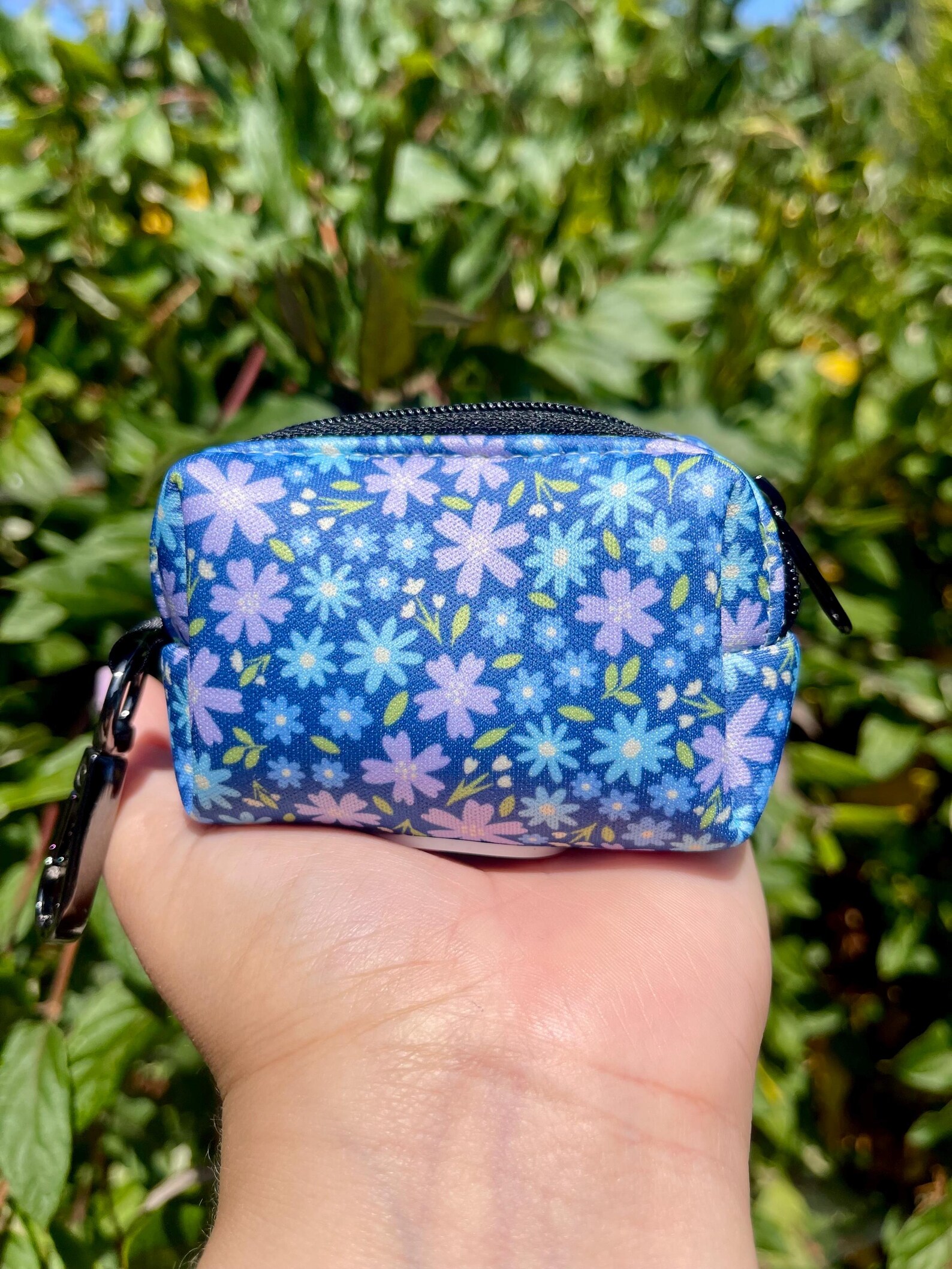 Lavender Garden | Floral Dog Poop Bag Holder | Recycled Neoprene - Image 2