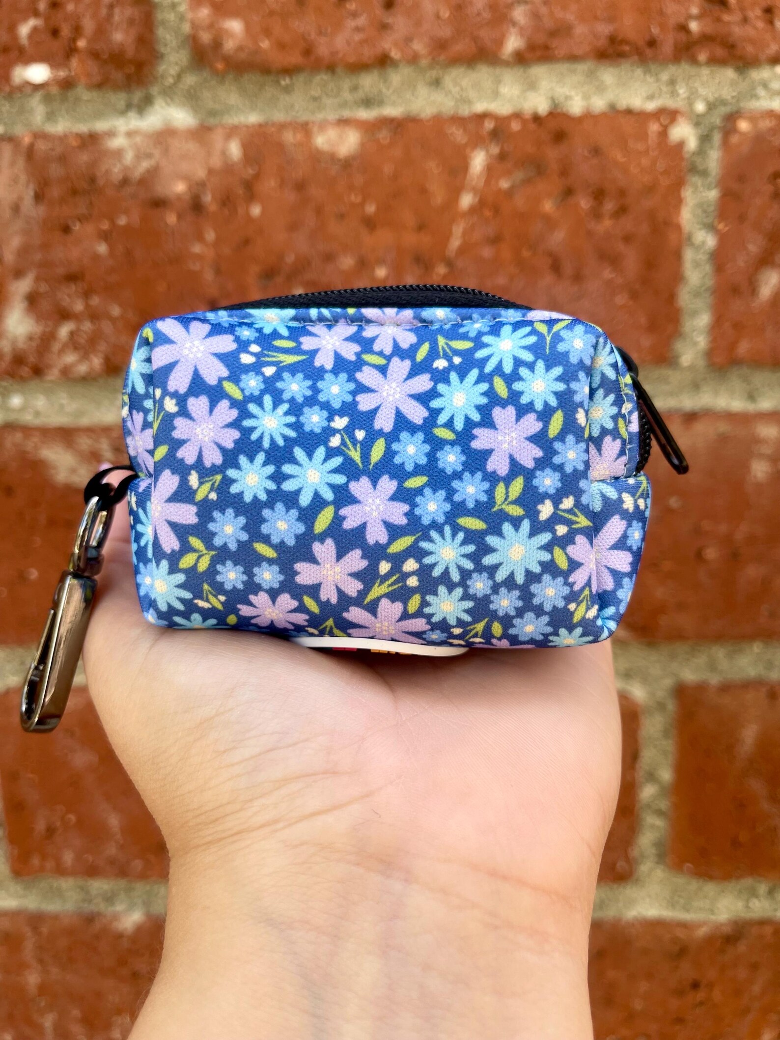 Lavender Garden | Floral Dog Poop Bag Holder | Recycled Neoprene - Image 4