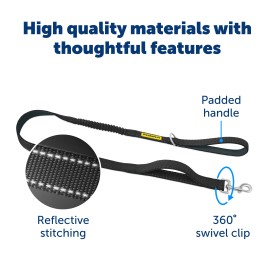 PetSafe Comfort 4-ft Bungee Leash, Black - Image 2