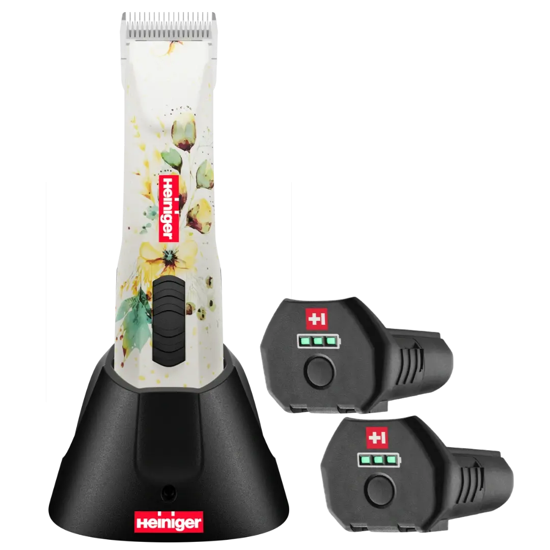 Opal White Floral Cordless Clipper with 2 Batteries by Heiniger - Image 7