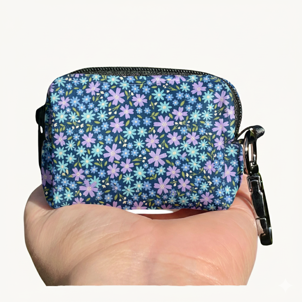 Lavender Garden | Floral Dog Poop Bag Holder | Recycled Neoprene