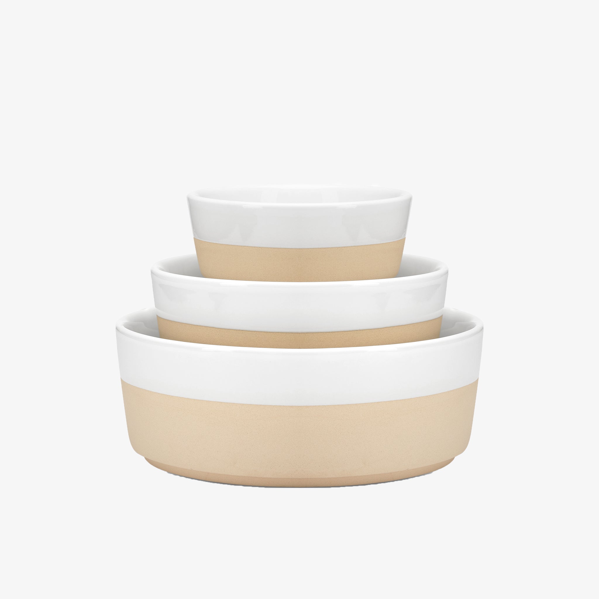 Textured Dipper Ceramic Dog Bowl - Waggo