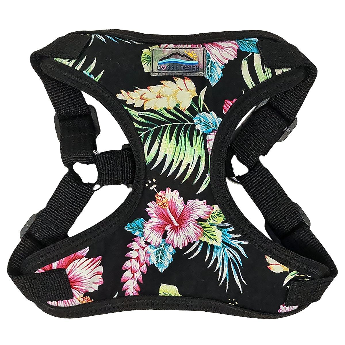 Paradise Nights Print and Mesh Wrap and Snap Choke Free Step In Harness