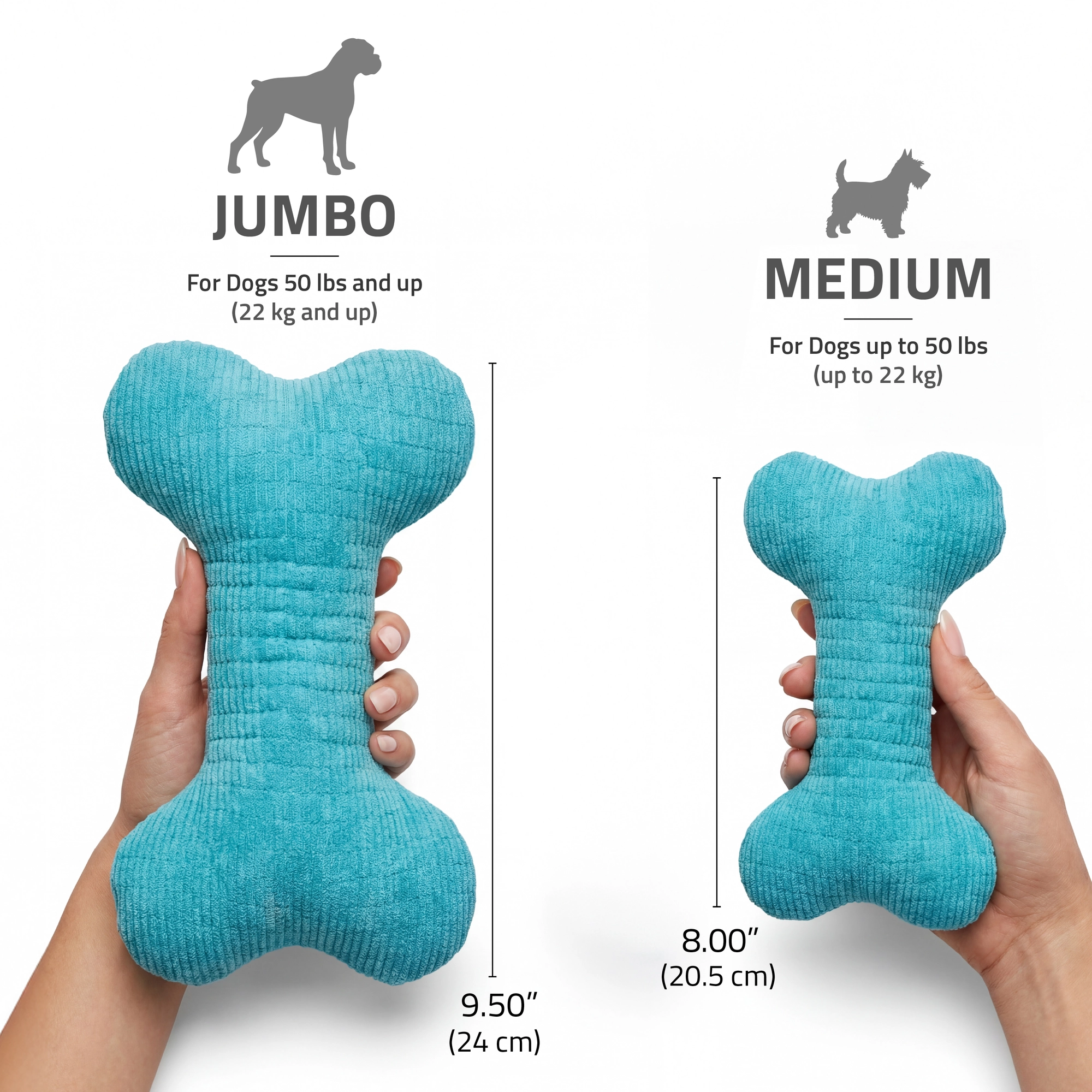 PLUSH SQUEAKY BONE PEANUT BUTTER JUMBO - Image 2