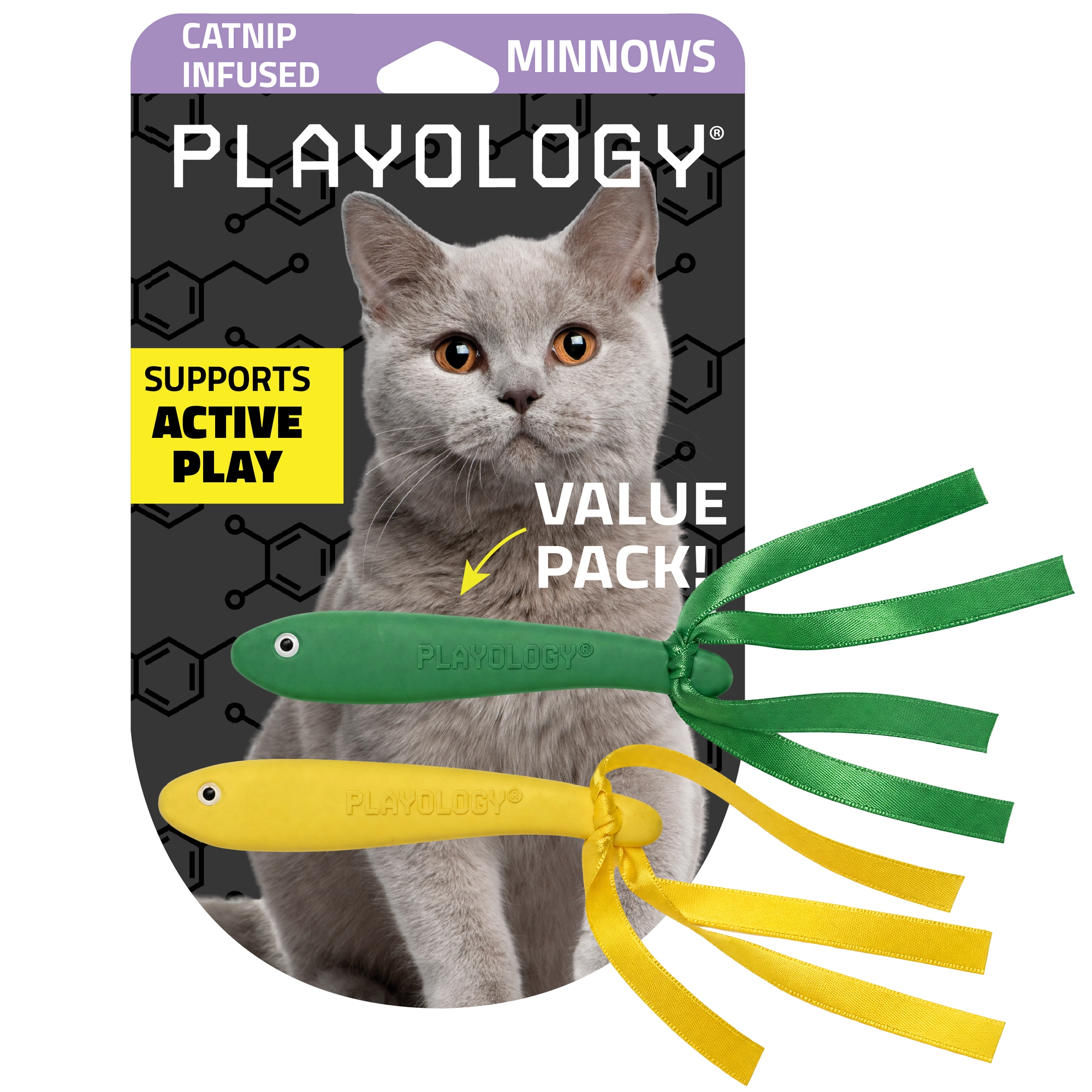 PLAYOLOGY CAT - MINNOWS - 2-PACK