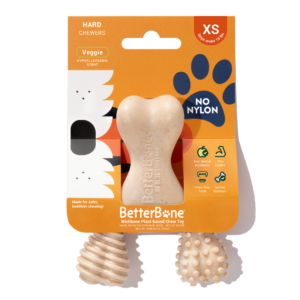 BetterBone Mini Plant Based Chew Toy - Hard Chewers - Veggie Scent