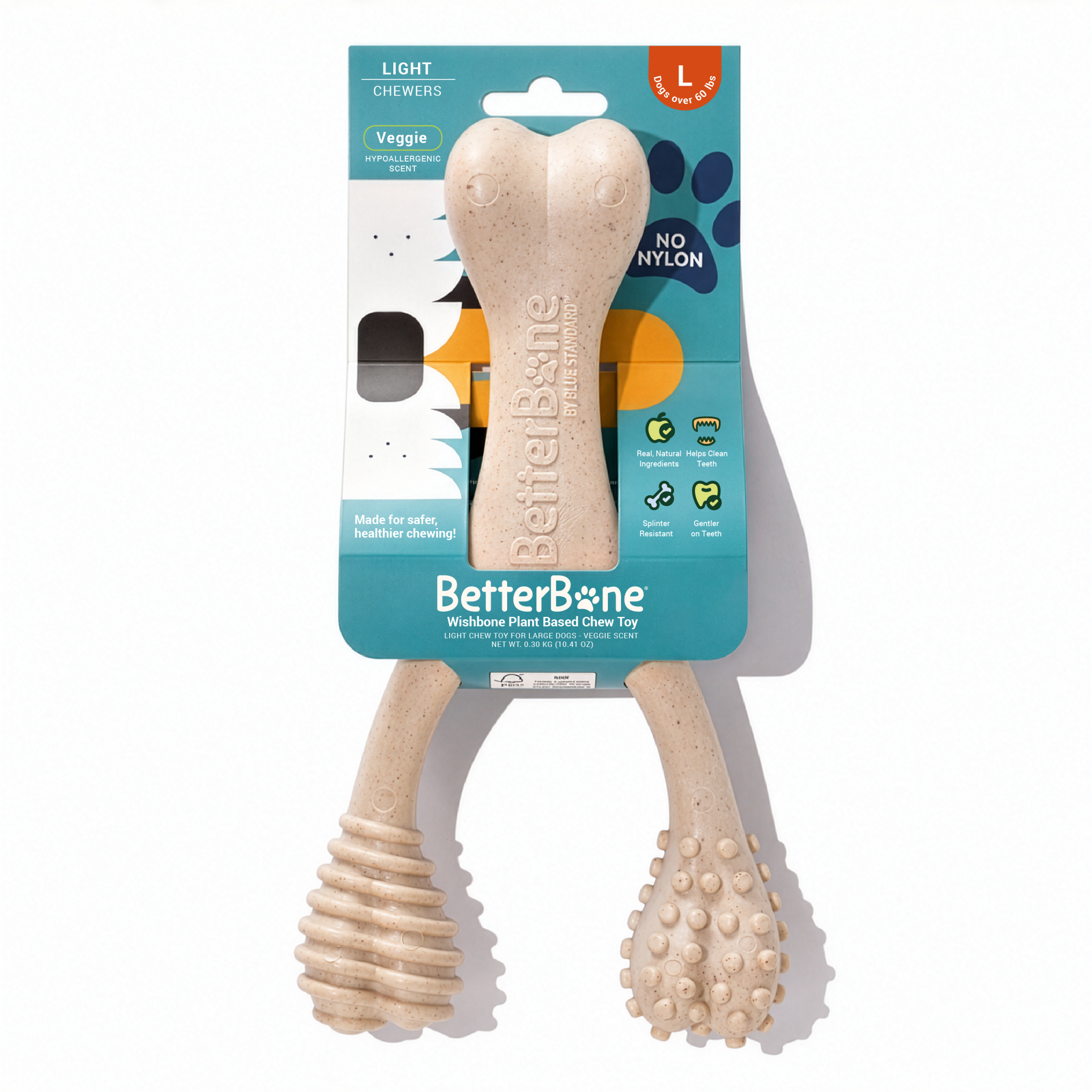 BetterBone Large Plant Based Chew Toy - Light Chewers - Veggie Scent
