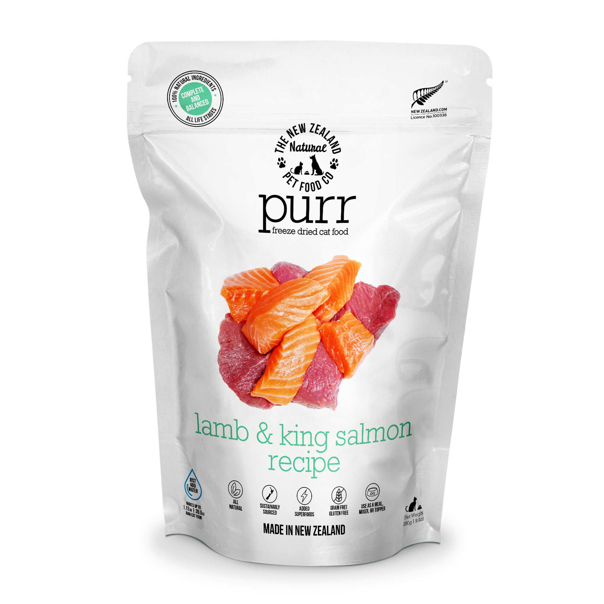 PURR LAMB & KING SALMON Freeze Dried Cat Food