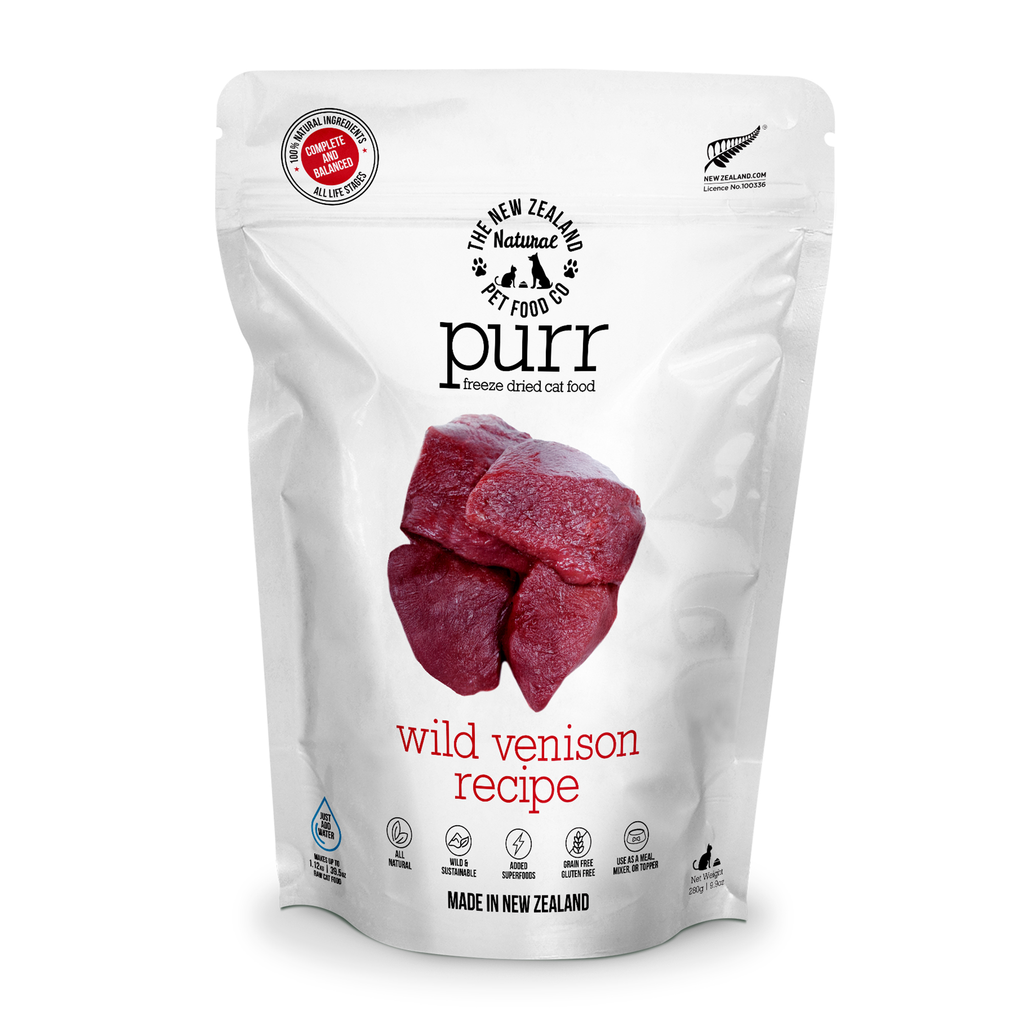 PURR WILD VENISON Freeze Dried Cat Food