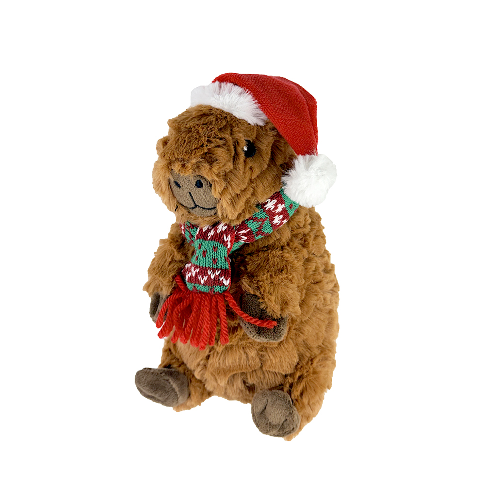 9" CHRISTMAS CAPYBARA DOG TOY