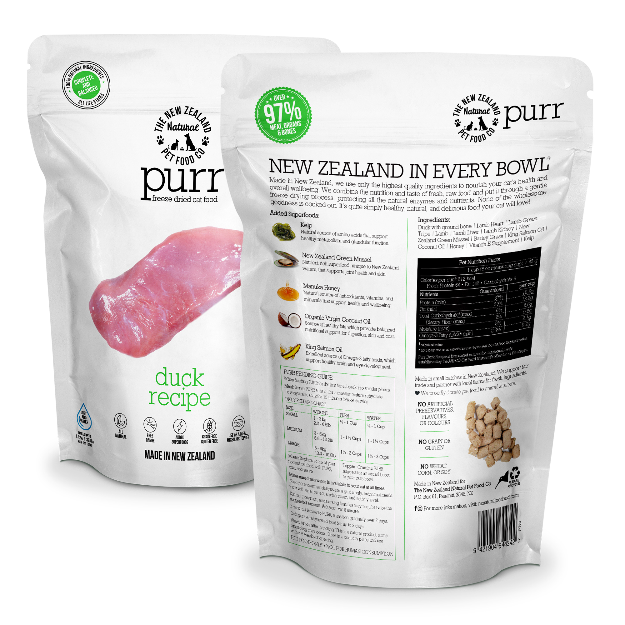 PURR DUCK Freeze Dried Cat Food - Image 2