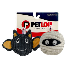 Pack of 2, 4" EZ Squeaky Ball Twin Pack - Batmmy