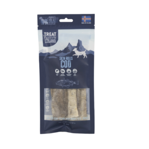 Dried Cod Skin 5-6 Inches 3 Piece Bag