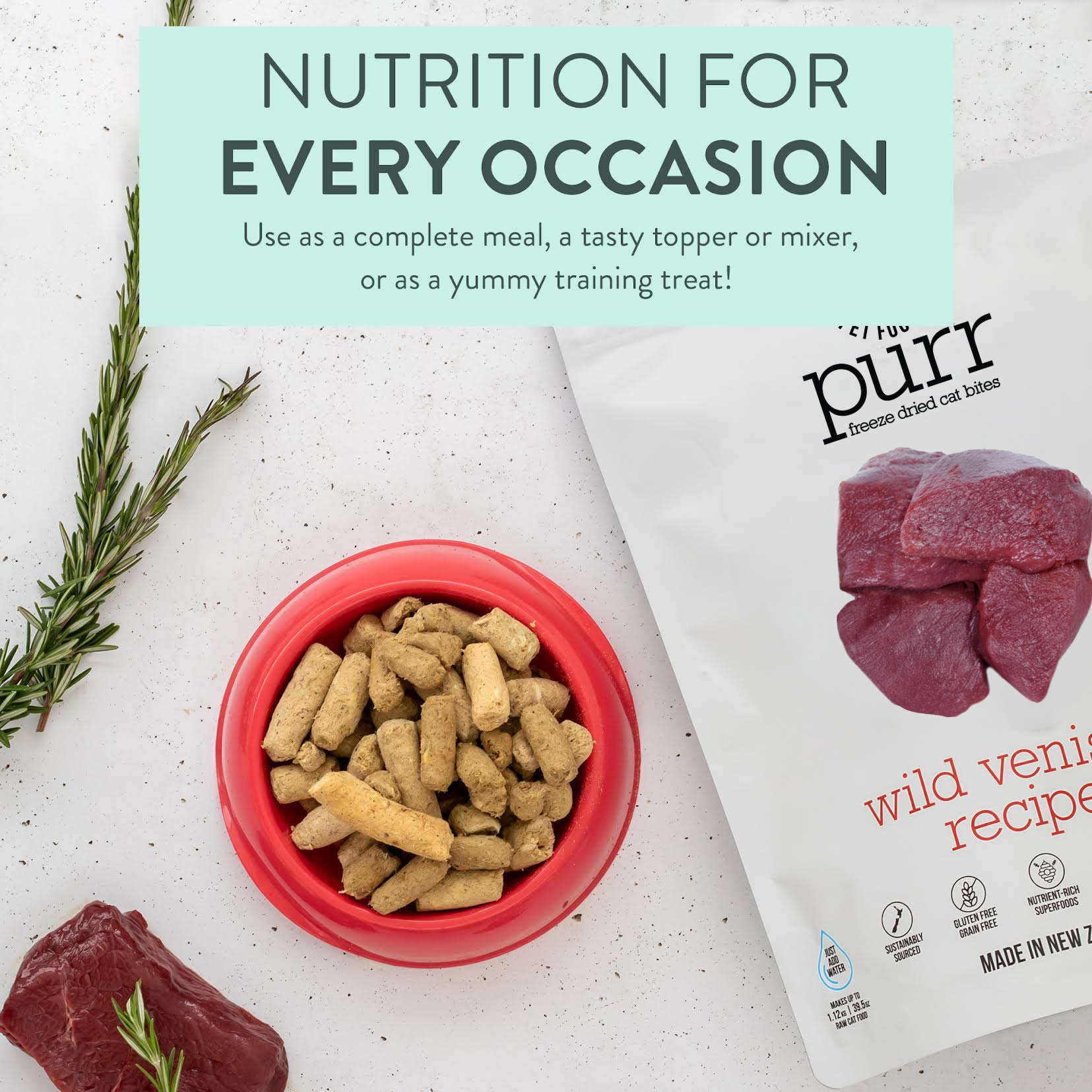 PURR WILD VENISON Freeze Dried Cat Food - Image 7