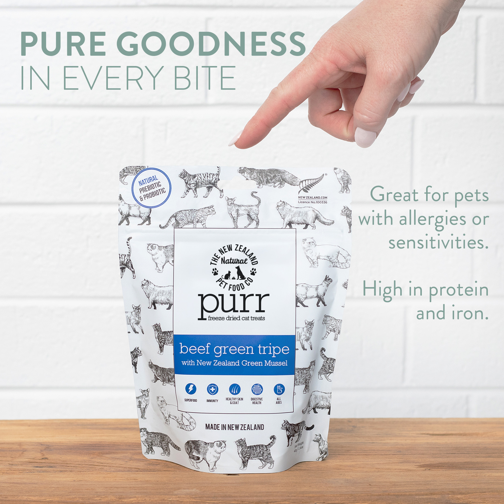 PURR Beef Green Tripe Freeze Dried 1.4oz - Image 5