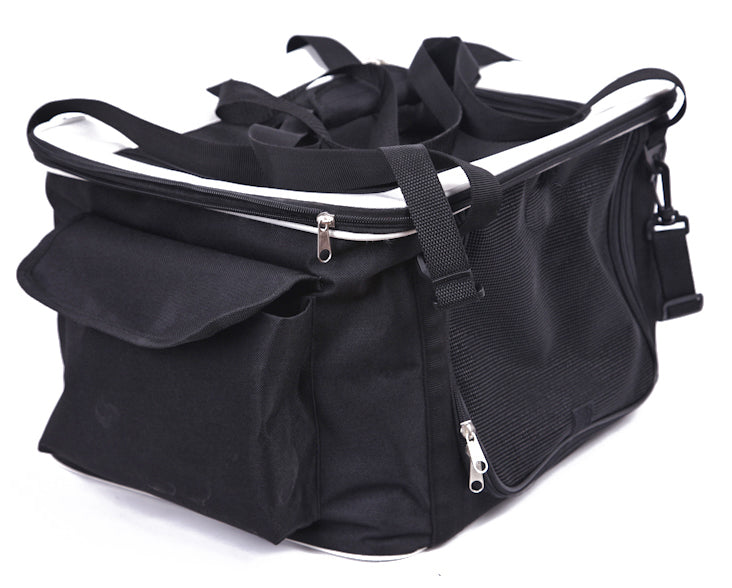 Pet Life ® Lightweight Collapsible Safety Travel Wire Folding Pet Car Seat Carrier - Image 6