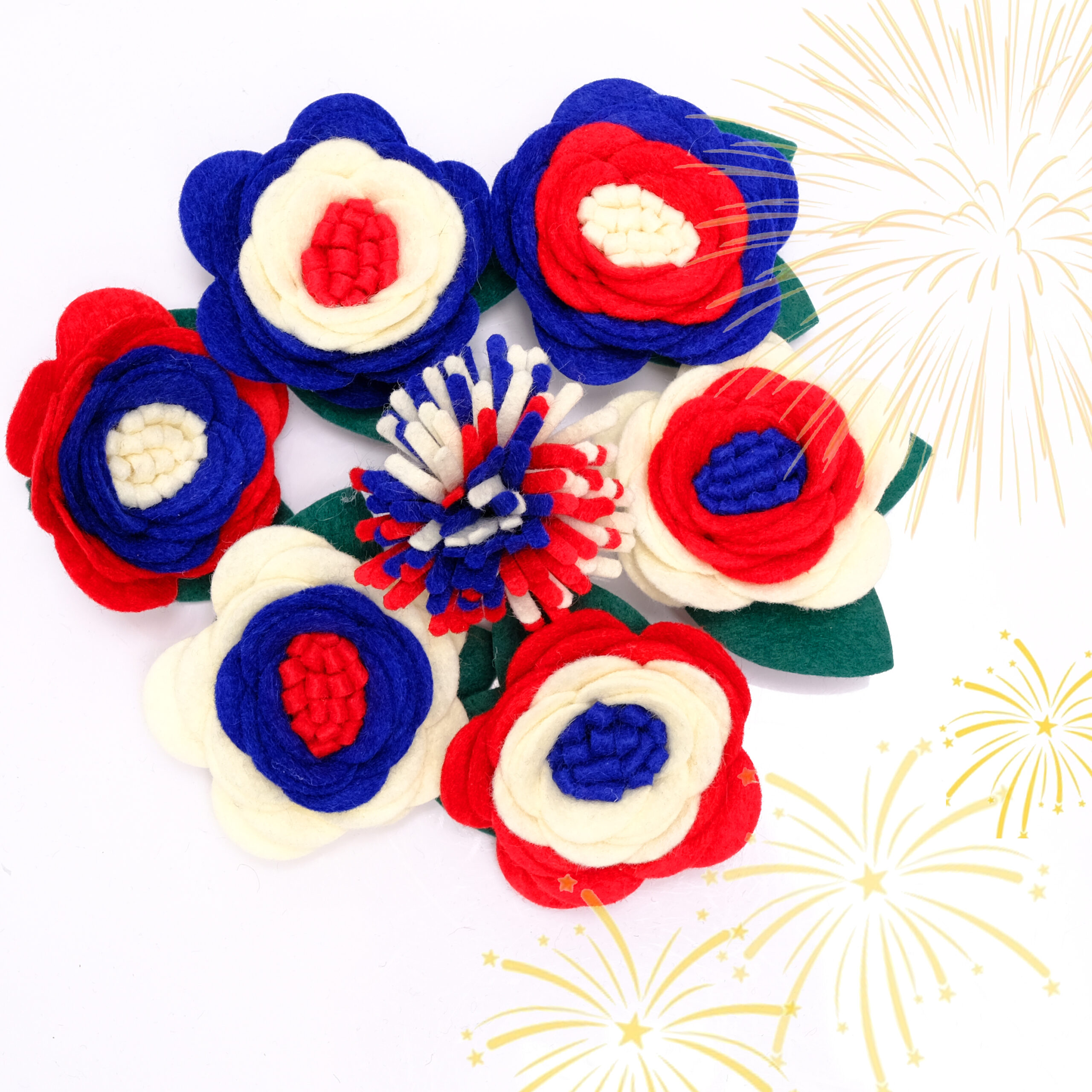 Independence Day Dog Collar Flower | Wildflower