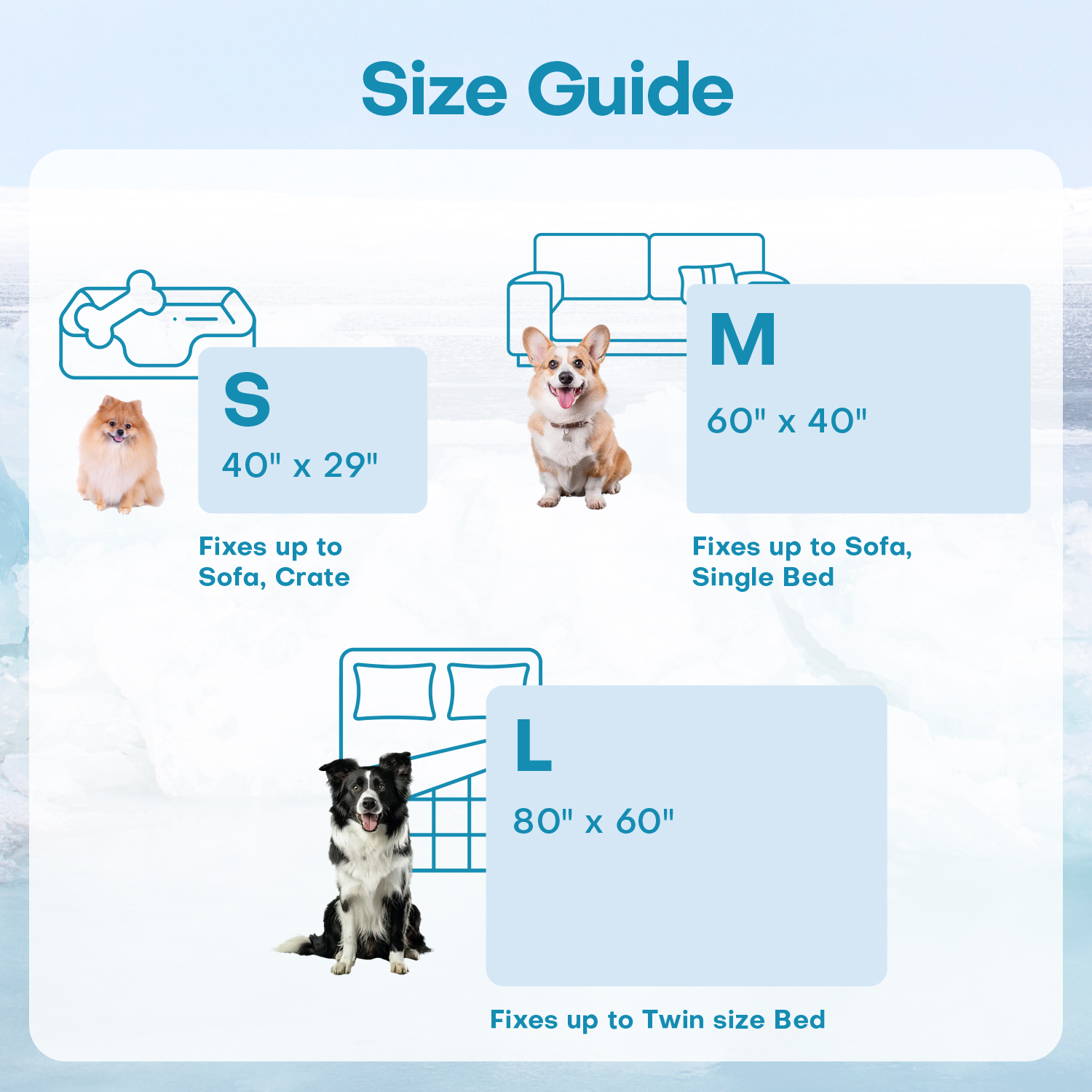 GOOPAWS All Season Reversible Cooling Dog Blanket, Grey, 40x60" - Image 3