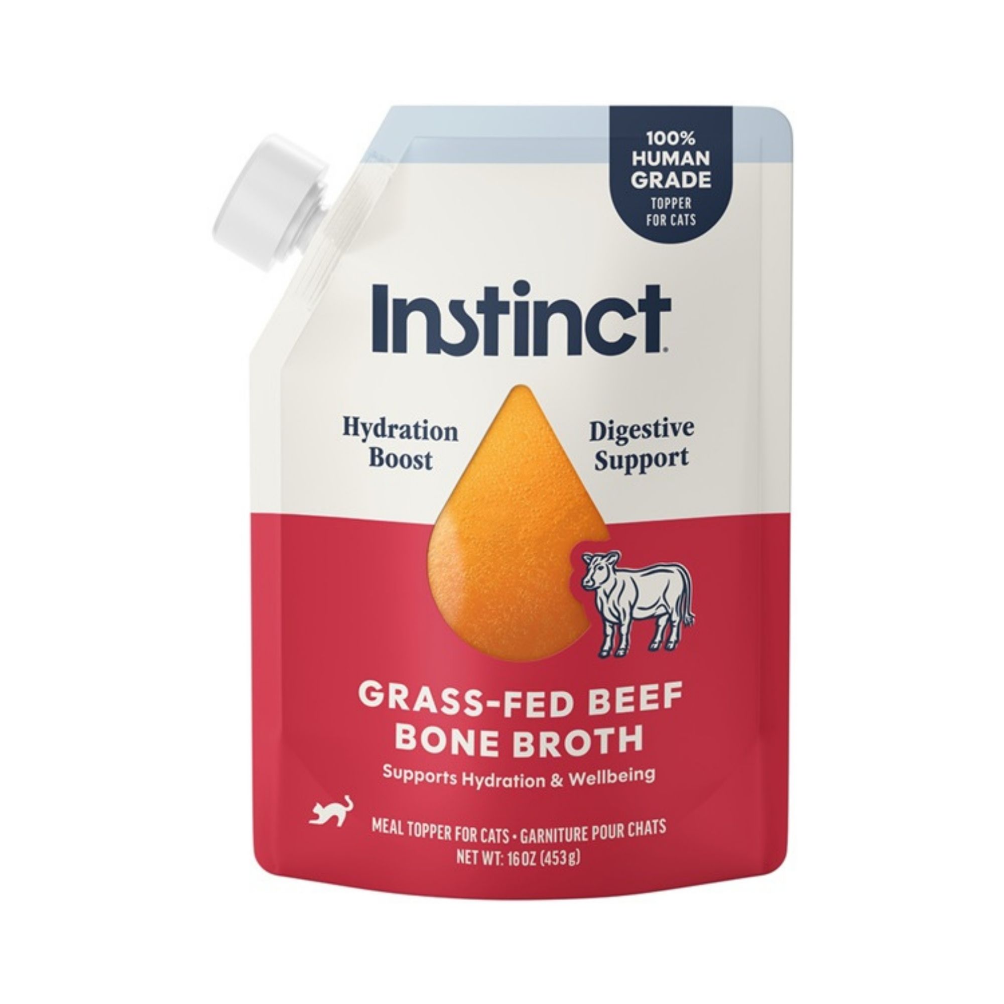 Instinct Cat Beef Bone Broth 16oz.