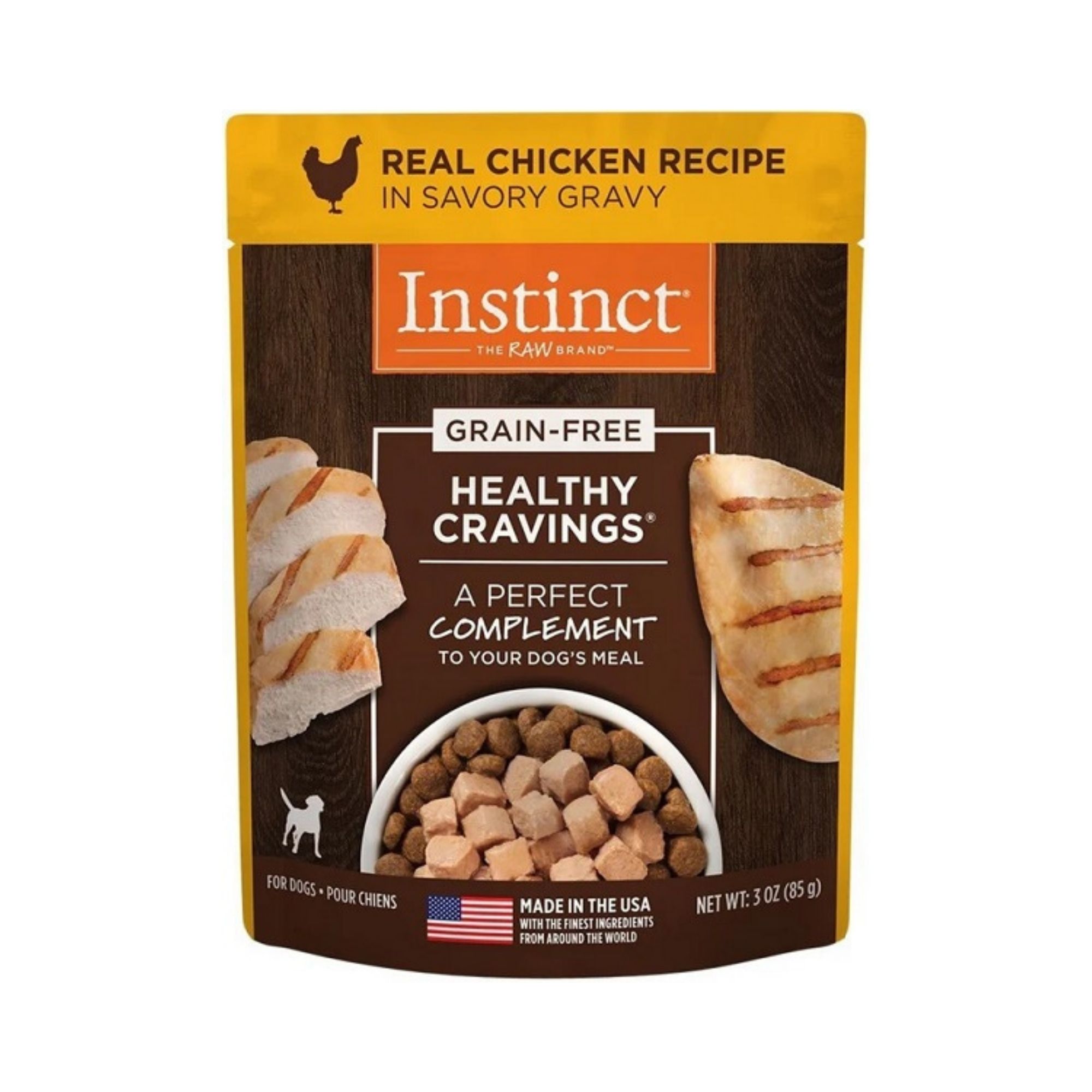 Instinct Dog Pouch Healthy Cravings Chicken 3oz. (Case of 24)
