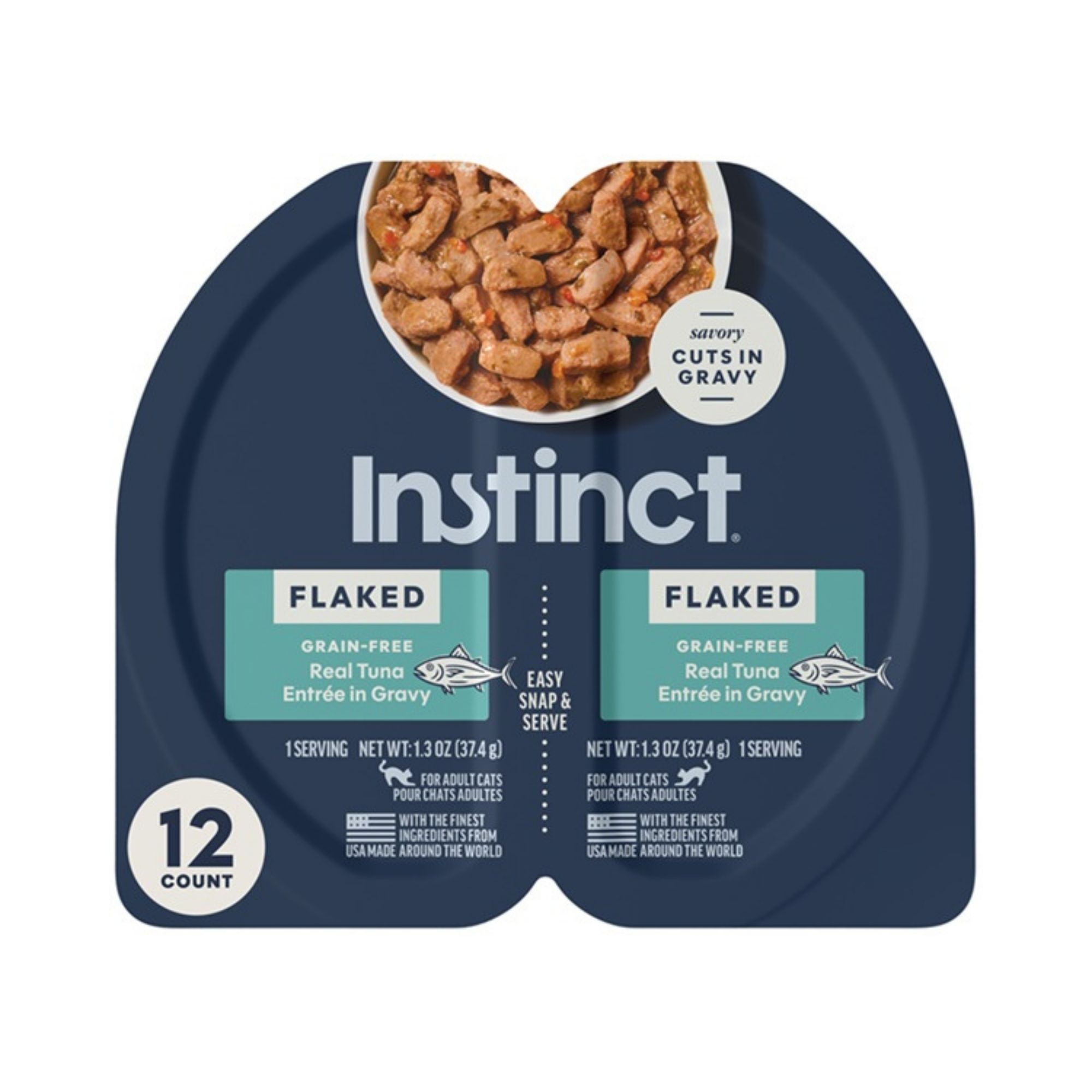 Instinct Flaked Split Cup Tuna Grain-free 2.64oz. (Case of 12)