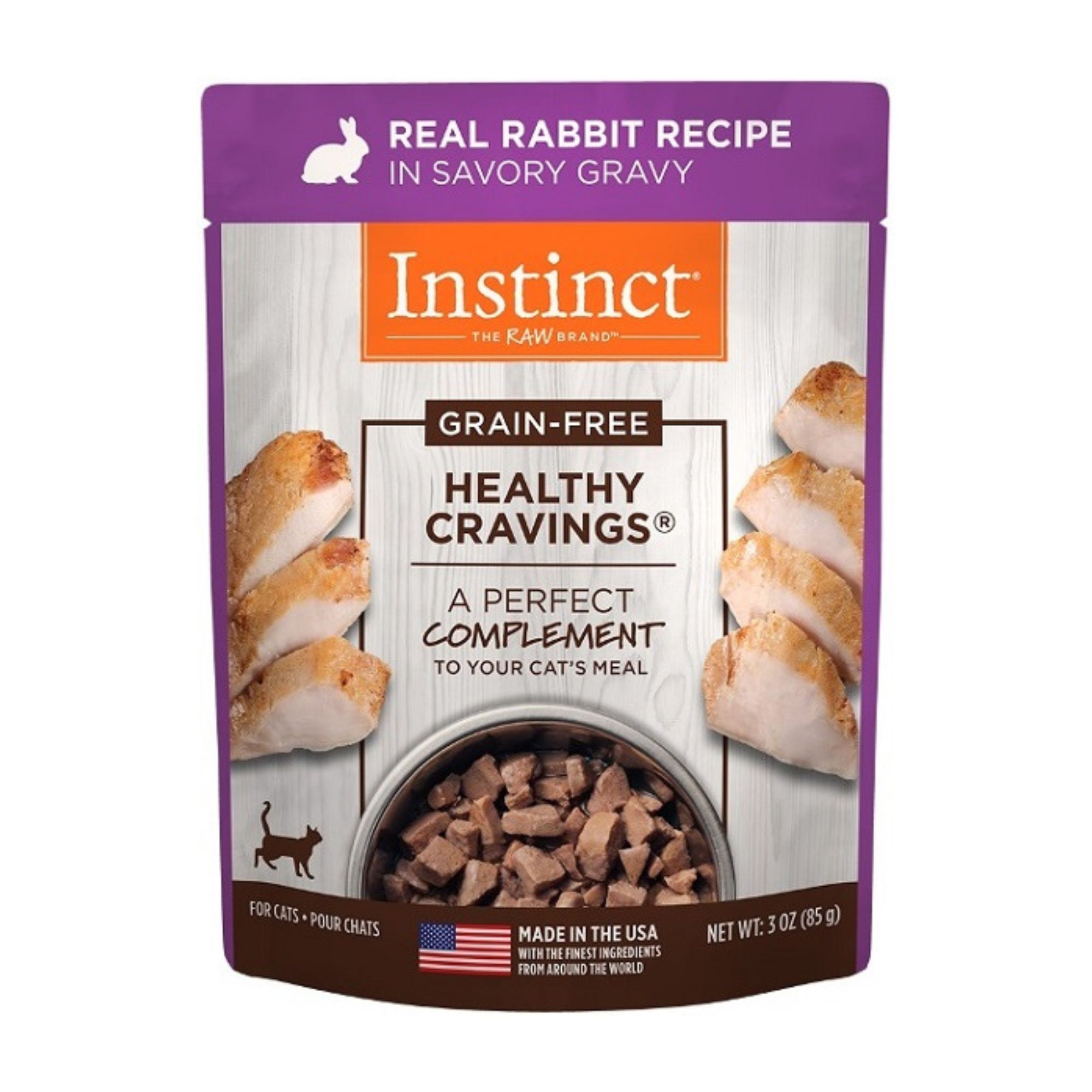 Instinct Cat Pouch Healthy Cravings Rabbit 3oz. (Case of 24)